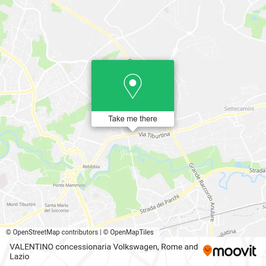 VALENTINO Volkswagen Dealership map