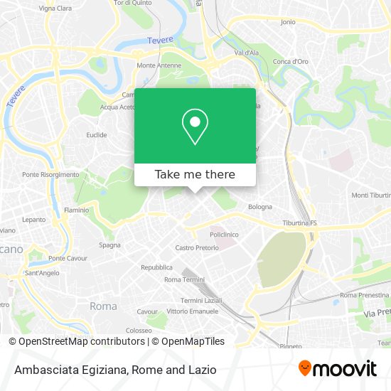 Ambasciata Egiziana map
