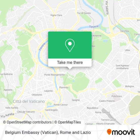 Belgium Embassy (Vatican) map