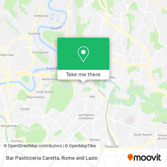 Bar Pasticceria Caretta map