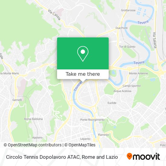 Circolo Tennis Dopolavoro ATAC map