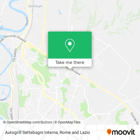 Autogrill Settebagni Interna map