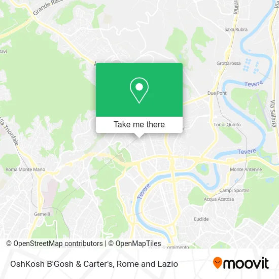 OshKosh B'Gosh & Carter's map