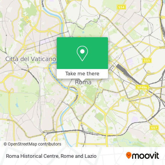 Roma Historical Centre map