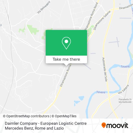 Daimler Company - European Logistic Centre Mercedes Benz map