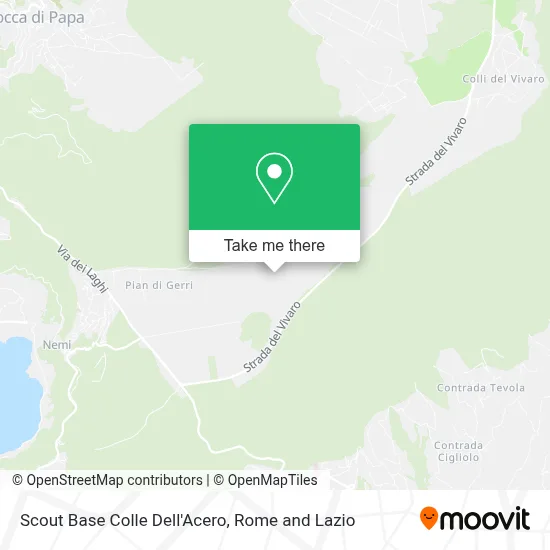 Scout Base Colle Dell'Acero map