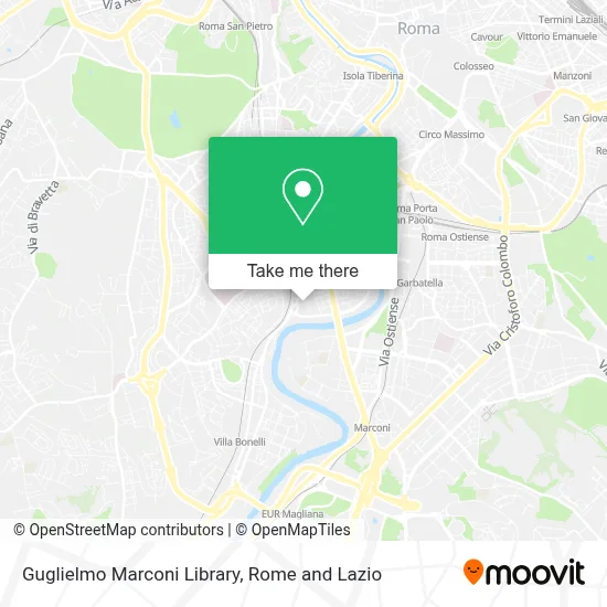 Guglielmo Marconi Library map