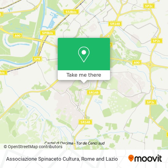 Associazione Spinaceto Cultura map