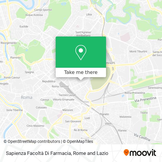 Sapienza Facoltà Di Farmacia map