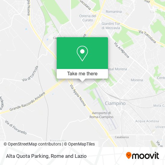 Alta Quota Parking map