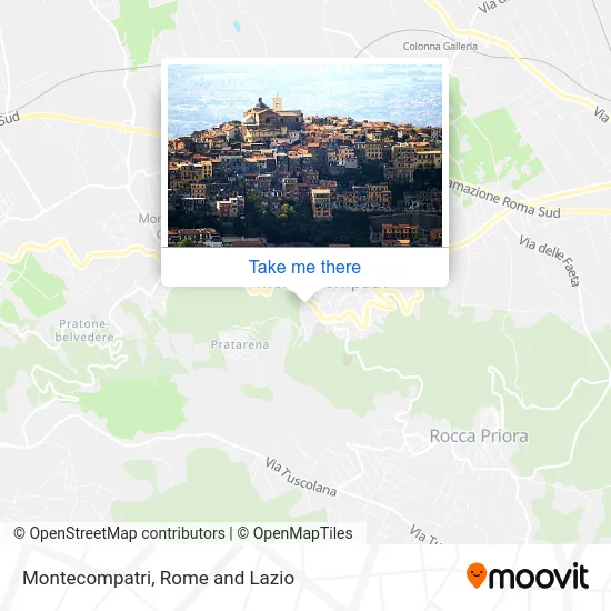 Montecompatri map