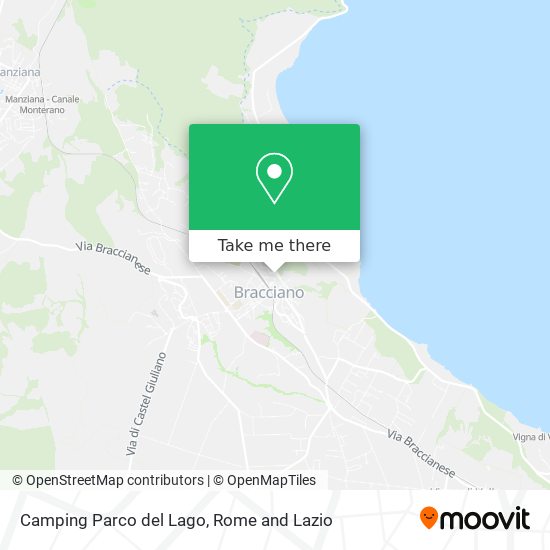 Camping Parco del Lago map