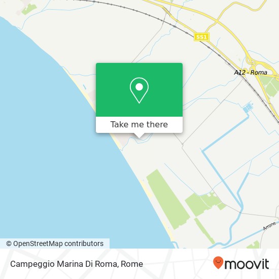 Campeggio Marina Di Roma map