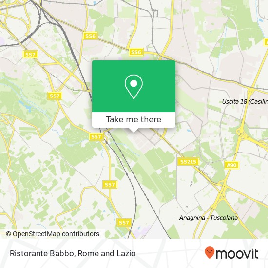 Ristorante Babbo map