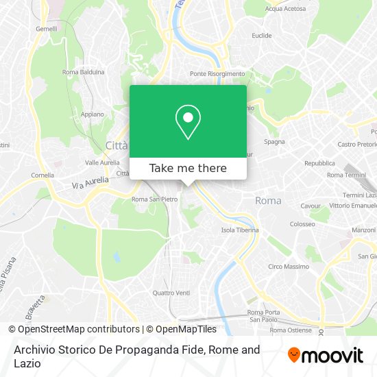 Archivio Storico De Propaganda Fide map