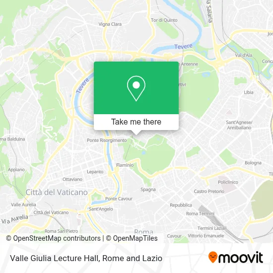 Valle Giulia Lecture Hall map