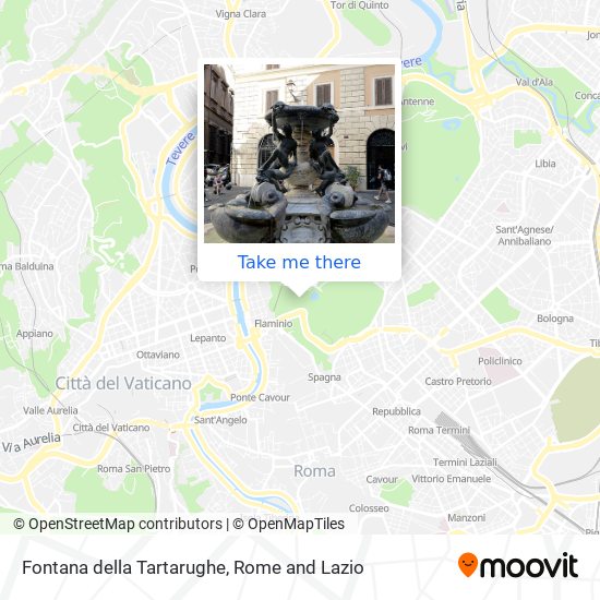 Fontana della Tartarughe map