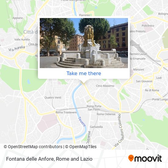 Fontana delle Anfore map