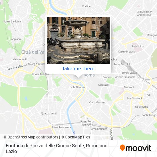 Fontana di Piazza delle Cinque Scole map