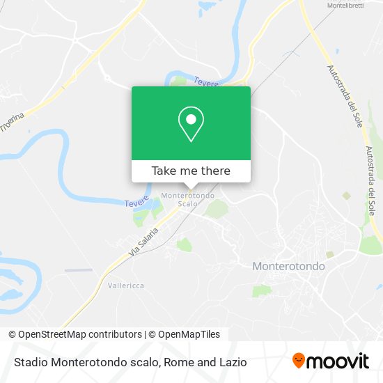 Stadio Monterotondo scalo map