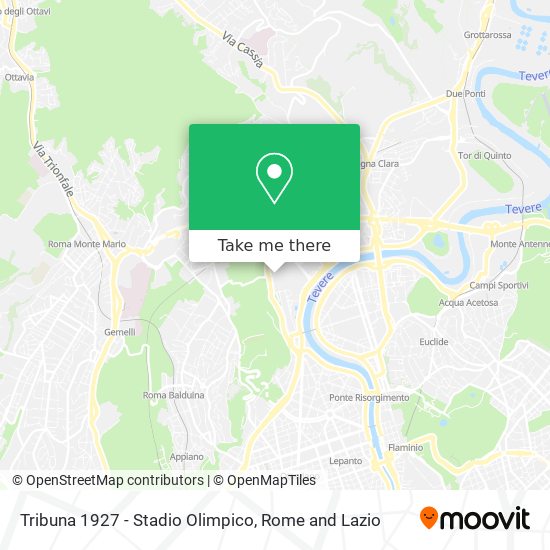 Tribuna 1927 - Stadio Olimpico map