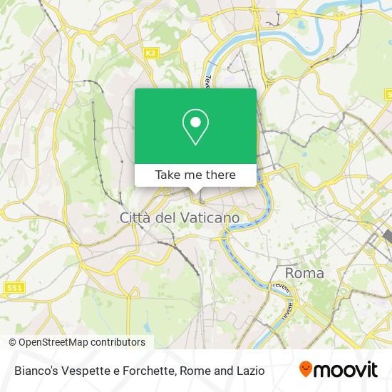 Bianco's Vespette e Forchette map