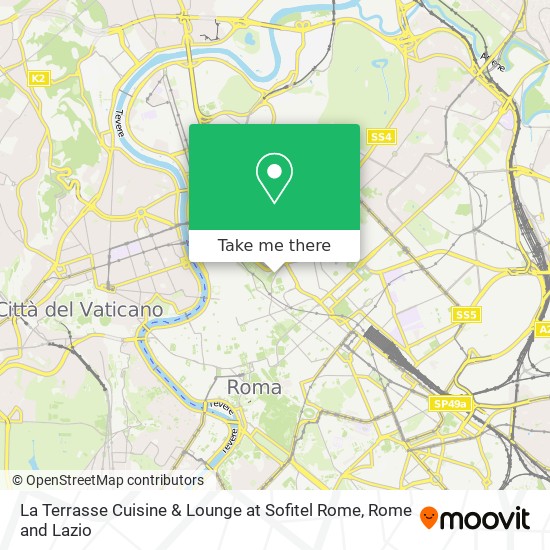 La Terrasse Cuisine & Lounge at Sofitel Rome map