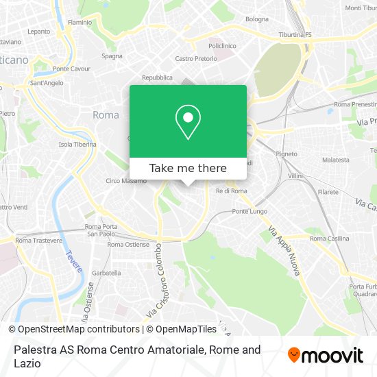 Palestra AS Roma Centro Amatoriale map