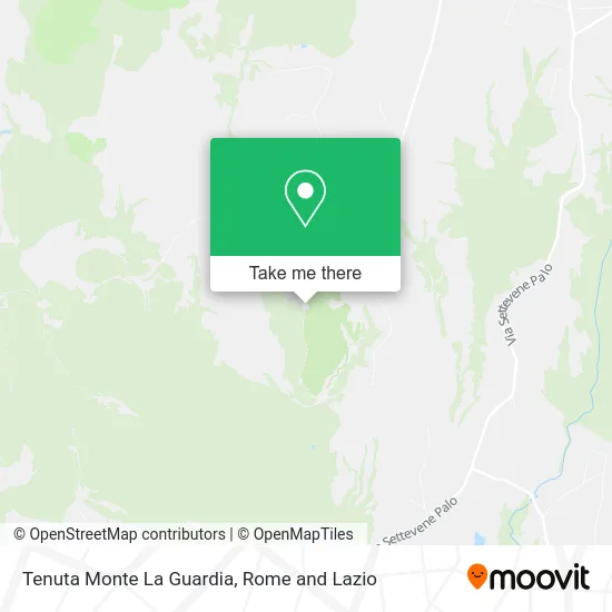 Monte La Guardia Estate map