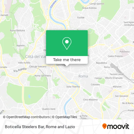 Boticella Steelers Bar map