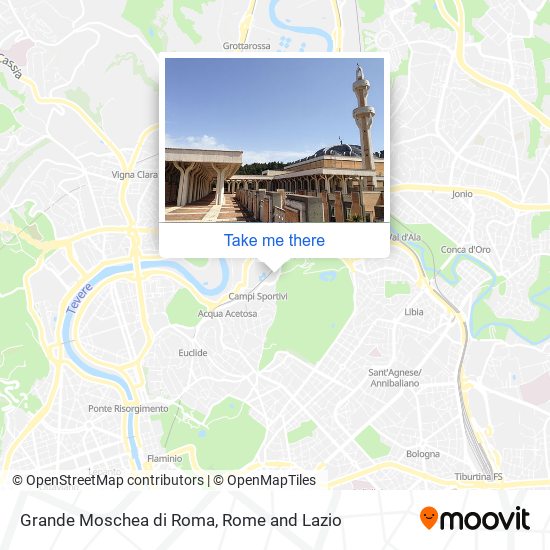 Grande Moschea di Roma map