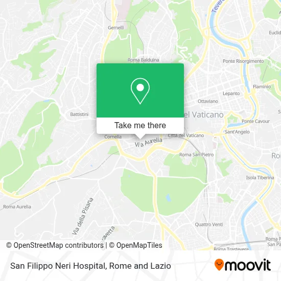 San Filippo Neri Hospital map