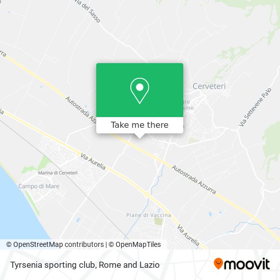 Tyrsenia sporting club map