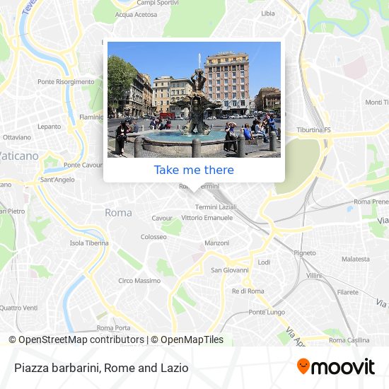 Piazza barbarini map