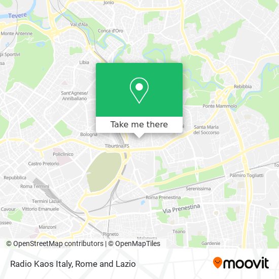 Radio Kaos Italy map