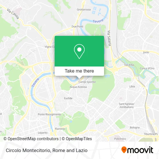Circolo Montecitorio map