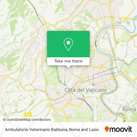 Ambulatorio Veterinario Balduina map