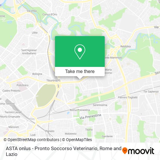 ASTA onlus - Pronto Soccorso Veterinario map