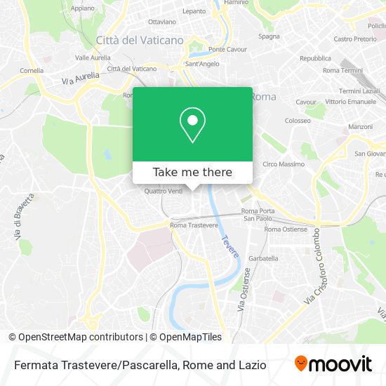 Fermata Trastevere/Pascarella map