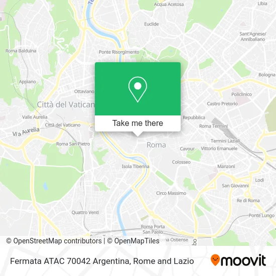 ATAC Bus Stop 70042 Argentina map
