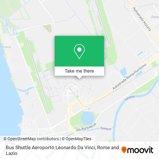 Bus Shuttle Aeroporto Leonardo Da Vinci map