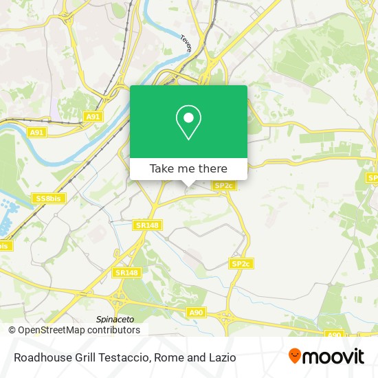 Roadhouse Grill Testaccio map