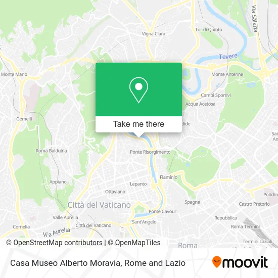 Alberto Moravia House Museum map