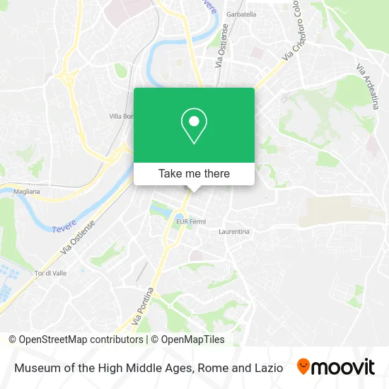 Museum of the High Middle Ages map