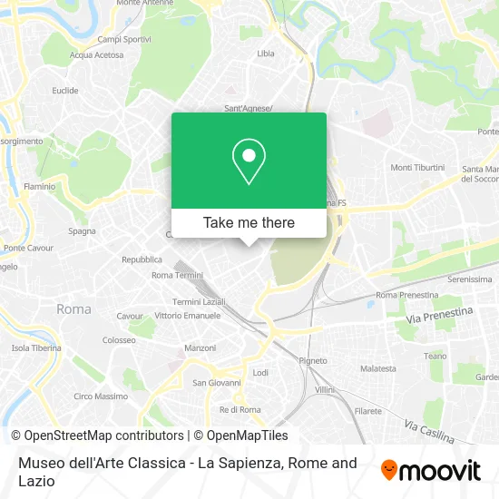 Classical Art Museum - La Sapienza map