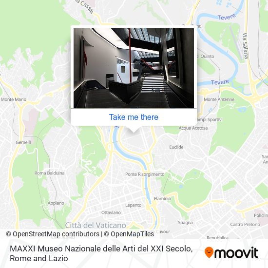 MAXXI Museo Nazionale delle Arti del XXI Secolo map