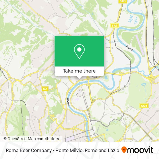 Roma Beer Company - Ponte Milvio map