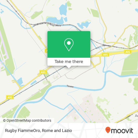 Rugby FiammeOro map