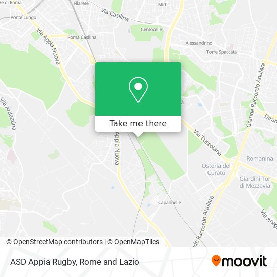 ASD Appia Rugby map