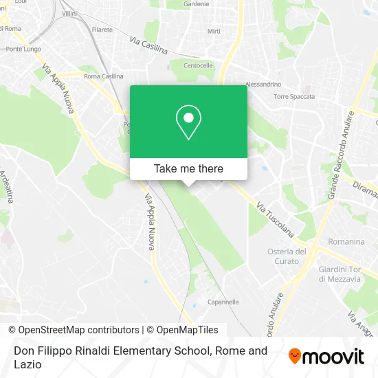 Don Filippo Rinaldi Elementary School map